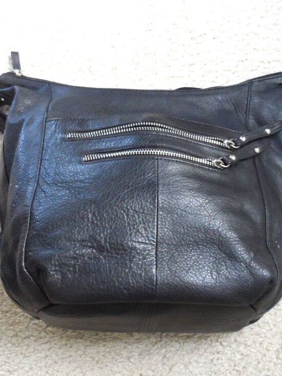 Great American Leatherworks Handbags - Great American Leather Works Shoulder/Crossbody Bag in Black,Made in India